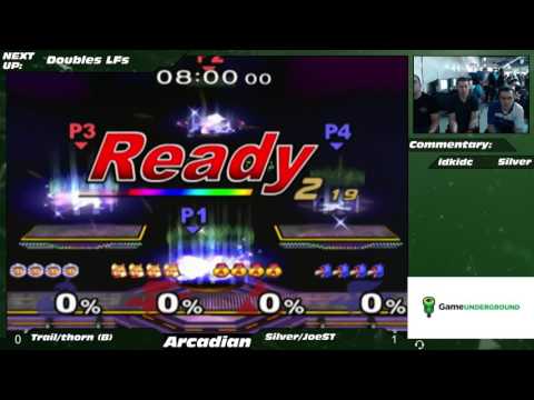 NE Melee Arcadian 2 Doubles LF - Trail/th0rn (Blue) vs. JoeST/Silver (Red)