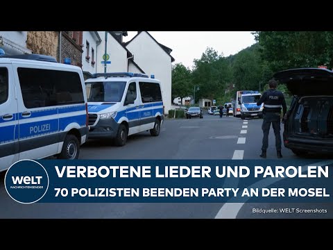 RHEINLAND-PFALZ: Nazi-Party? Verbotene Lieder uvnd Parolen – Polizei löst Gartenparty in Kröv auf