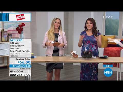 FitFlop The Skinny Leather Toe Post Sandal