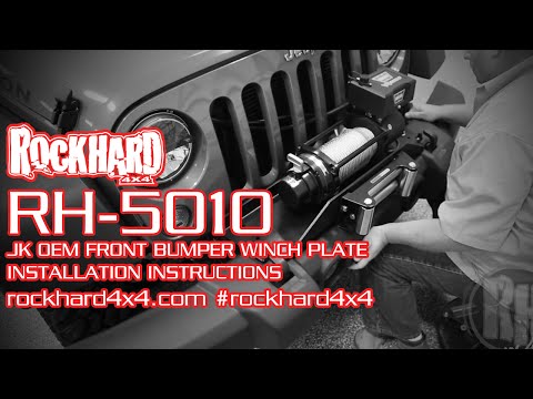 RH-5010 – Jeep JK Winch Mounting Plate – Install Instructions Video by Rock Hard 4x4