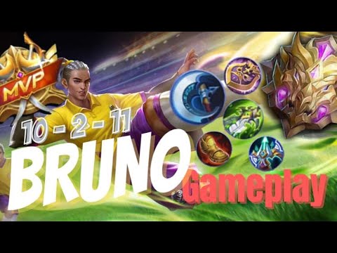 Bruno Gameplay | Unstoppable Marksman! Squad Ranked