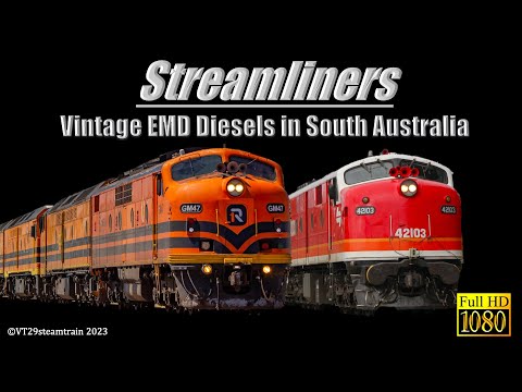 EMD STREAMLINERS in South Australia | 30 MINUTES of Vintage EMD in Revenue Service!