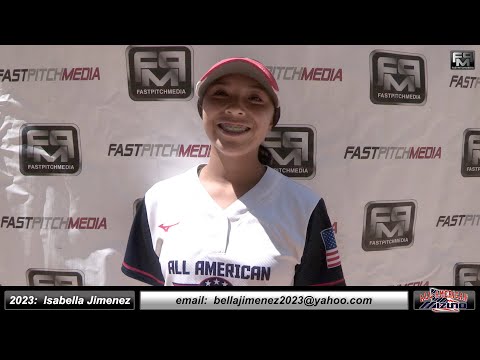 2023 Isabella Jimenez 3.67 GPA Athletic Outfielder & Pitcher with Game Footage Softball Skills Video