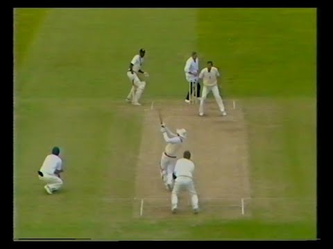 ENGLAND v WEST INDIES 1st TEST MATCH DAY 4 TRENT BRIDGE JUNE 6 1988 MALCOLM MARSHALL CARL HOOPER
