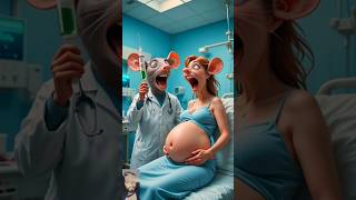 ❤️Evolution of The pregnant rat is admitted in the hospital🥰Milky stock☑️#love#cute#evolution