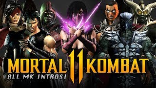 MORTAL KOMBAT 11 - ALL Easter Eggs &amp; MK Character References INTROS! (Mileena, Fujin, Smoke &amp; MORE!)
