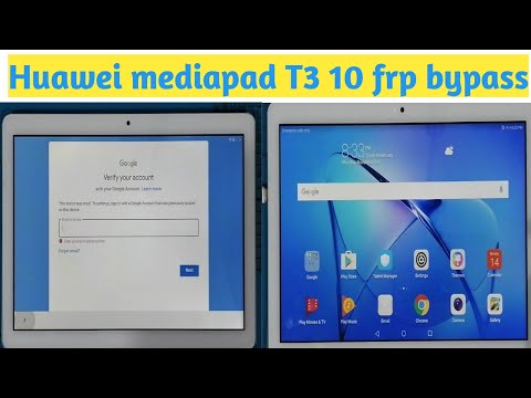 Huawei mediapad T3 10 (AGS-L09) frp bypass 2022