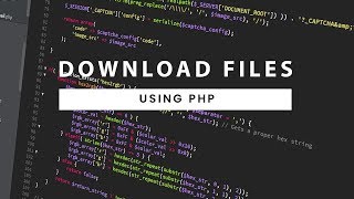 PHP File Download | Download Any File using PHP