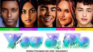 Download lagu 🎨 ZOMBIES 4 CAST AS DESCENDANTS 2 CAST — 'YOU AND ME' COLOR CODED LYRICS 🎨 mp3
