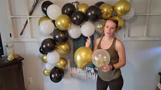 Review of 120Pcs Black And Gold Balloon Garland Kit Black And Gold Balloons Arch Kits
