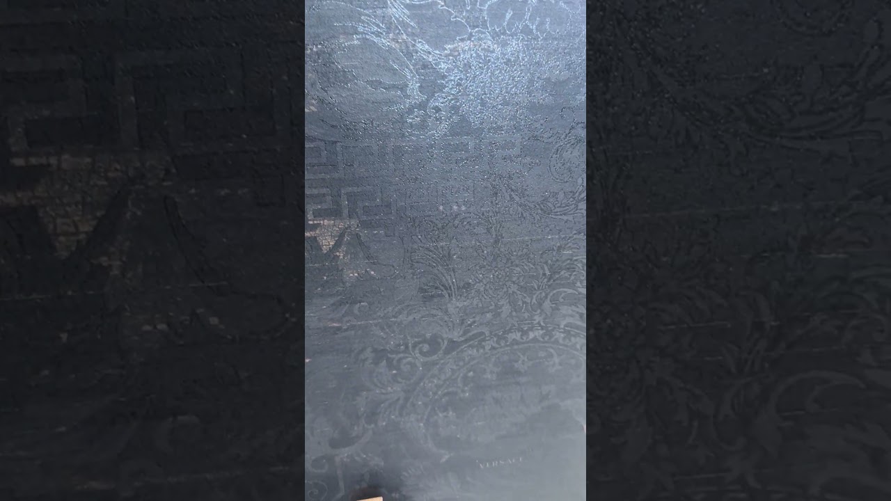 Ekskluzywne płytki do salonu - VERSACE Eterno Carbon Patchwork 80x80
