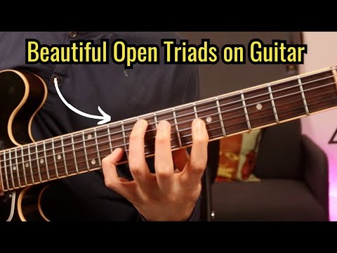 Embracing Beautiful Open Triads on guitar ✨