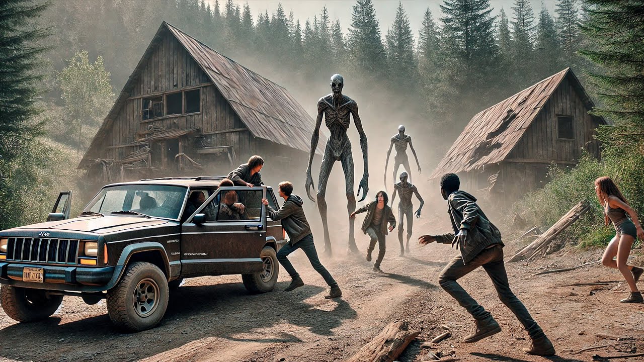 Friends Go Out for a Weekend Getaway at a Cabin in the Woods, But Are Hunted by Terrifying Creatures