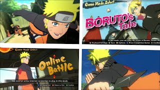 Naruto Ultimate Ninja Storm 1-4: Main Menu Animations (2008-2016)