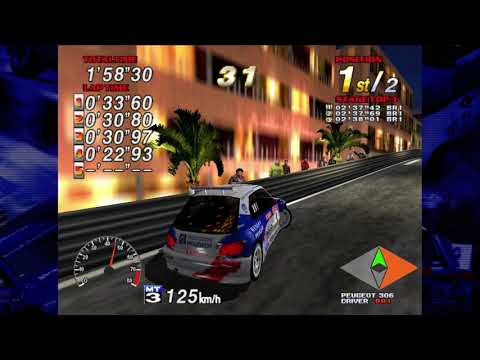 Sega Rally 2 - Arcade [Practice] - Riviera - 2'37"34 [Sega Model 3, Emulator]