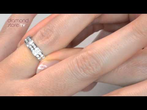 HG38 322Y - 1ct LUCY PLATINUM DIAMOND FULL ETERNITY RING