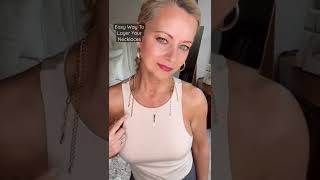FASHION HACK EVERY GIRL SHOULD KNOW | HOW TO STYLE NECKLACES THAT ARE THE SAME LENGTH! #SHORTS ?