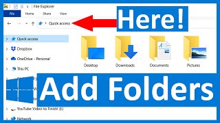 How To Add A Shortcut To Quick Access Windows