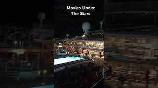 Movies Under The Stars with free popcorn. #princesscruises #cruising #cruiseship #cruiselovers