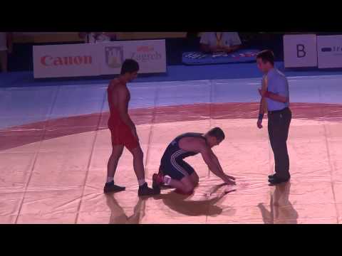 JR WORLD GR: 74 kg finals - Bayrak (TUR) dec. Bouyeri (IRI)