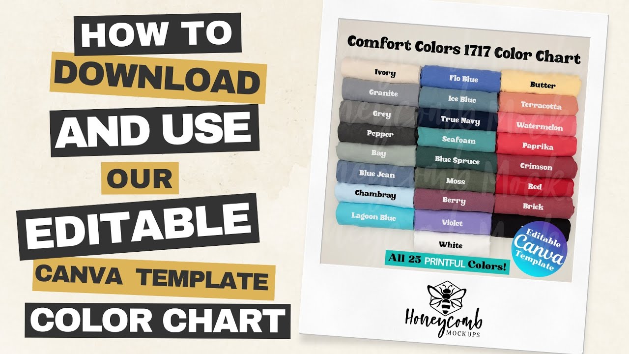How to Download and Use Our Editable Canva Template Color Charts