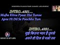 Mujhe Kitna Pyaar Hai Tumse Karaoke With Scrolling Lyrics Eng हिंदी