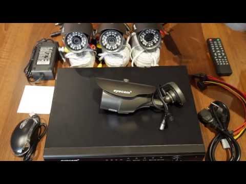 Kit Supraveghere AHD 5004 - 1MP 4 Camere exterior lentila fixa - www.1cctv.ro