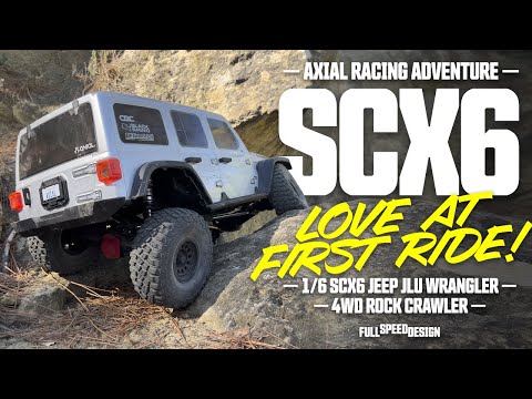 Axial Racing RC Adventure - 1/6 SCX6 Jeep JLU Wrangler Rubicon 4WD Rock Crawler - Love at first ride