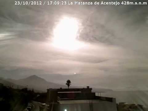 TimeLapse 23/10/2012 Nubosidad alta - La Matanza de Acentejo