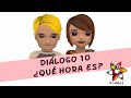 Diálogo 10 - ¿Qué hora es? (A1)  [Easy Spanish with free dialogues online]