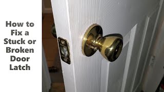 How to Quickly Fix or Replace a Broken Door Latch