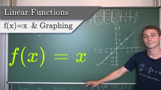 Linear Functions #3 - f(x)=x [ Identity Function ], Table of Values, Coordinate System and Graph