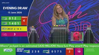 Evening winning SC lottery numbers for June 15, 2026
