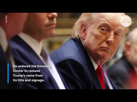 Judge orders removal of Trump's name from Kennedy Center