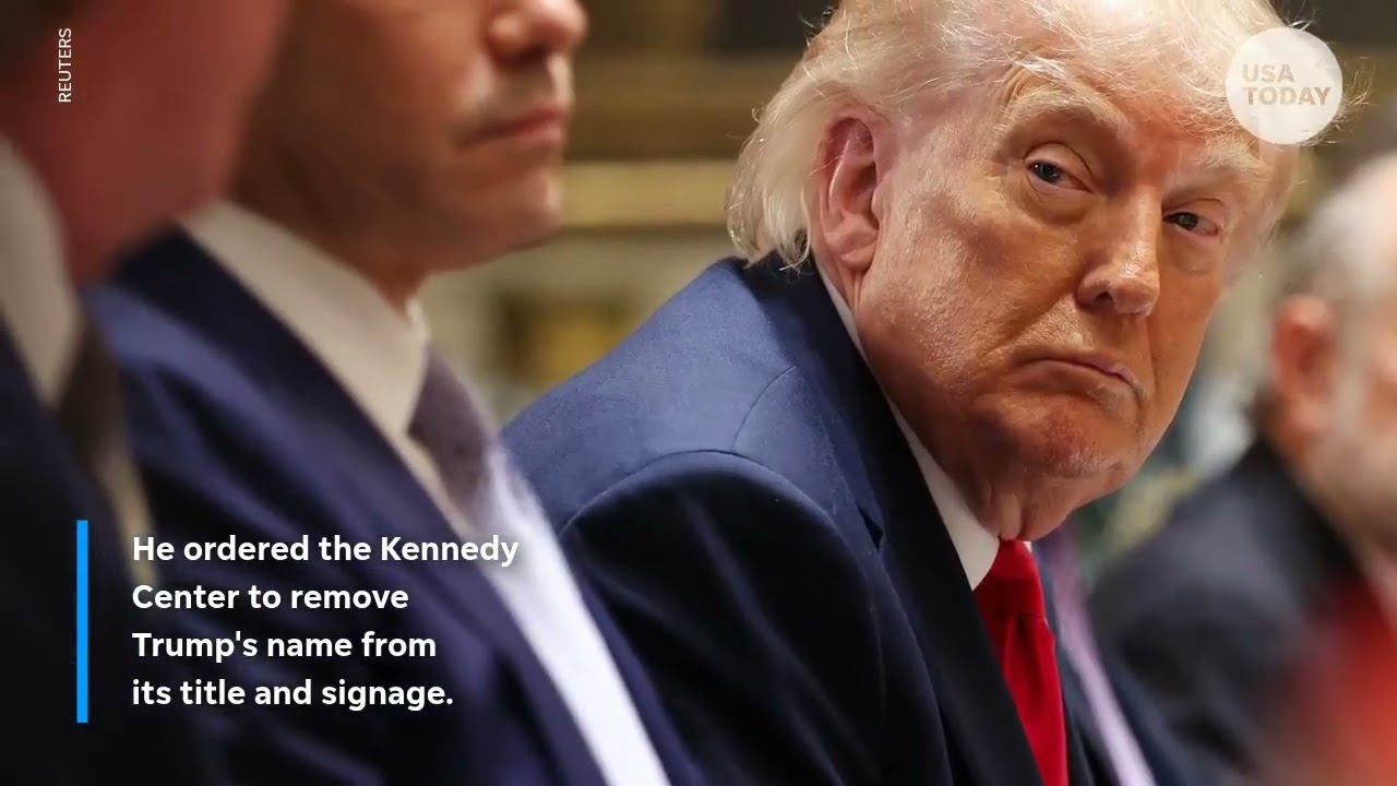 Judge orders removal of Trump's name from Kennedy Center