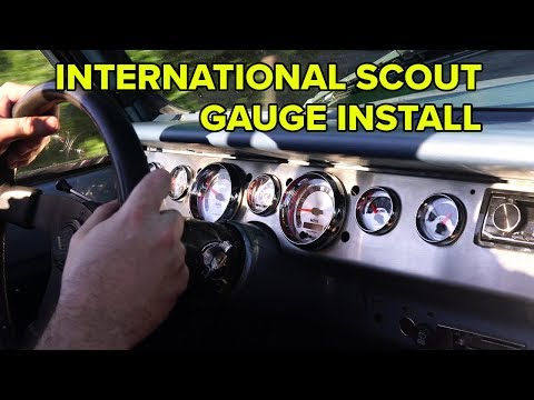 AutoMeter Garage Extra - IH Scout American Muscle Gauge Install