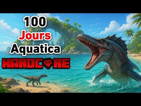 I survived 100 days in Hardcore on Aquatica (modded ARK)