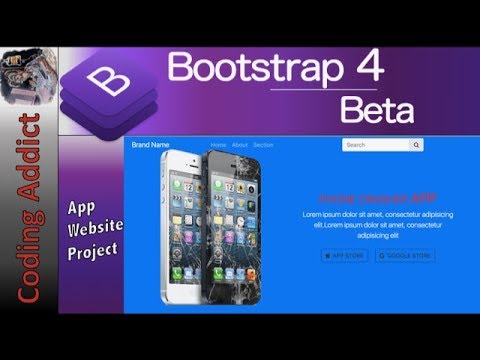Bootstrap 4 Project - App Website Project