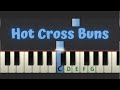 Easy Piano Tutorial Hot Cross Buns With Free Sheet Music