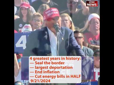 'We're going to save you!“ Trump to a NC voter pleading for help,4 greatest years in history