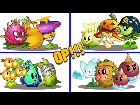 PVZ 2 - 4 Super Teams Plant Vs Team All Zomboid Zombies #4 - Who is Best Team ?