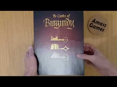 How to play The Castles of Burgundy anniversary edition review board game set-up AmassGames setup - YouTube