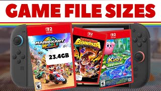 Nintendo Switch 2 File Sizes Revealed