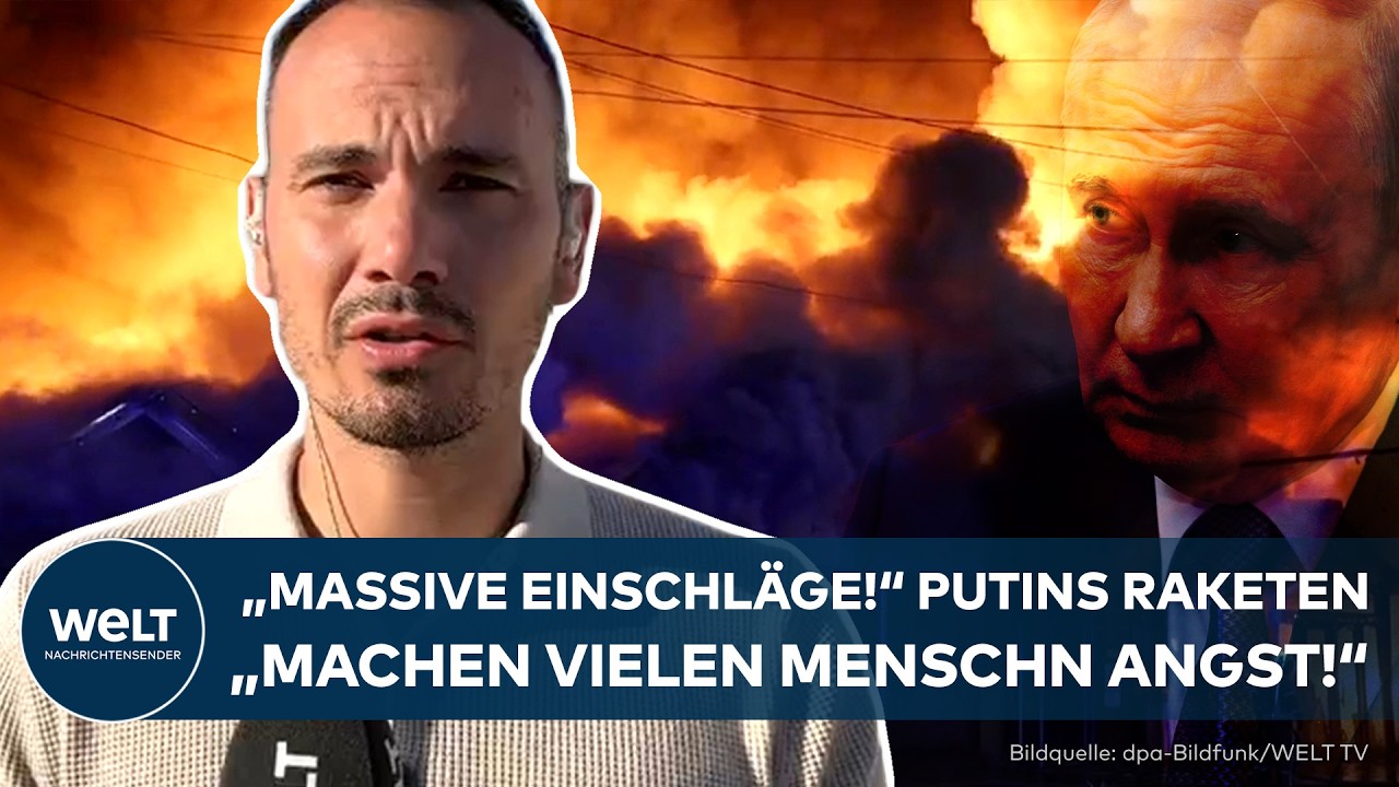 UKRAINE-KRIEG: „Massive Einschläge!“ Putins Raketen treffen Kiew! „Das macht vielen Menschen Angst!“