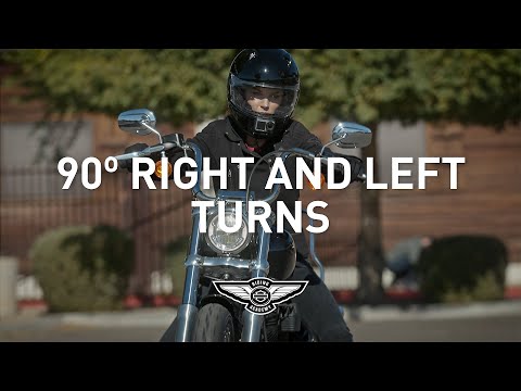 How To Turn a Motorcycle from a Stop | Right & Left Turns | Harley-Davidson Riding Academy