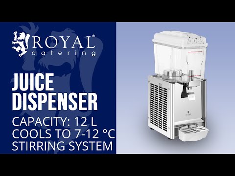 vídeo - Dispensador de bebidas frías - 12 L - sistema de refrigeración y agitado