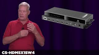 HDMI® Switch With 5 Inputs and 1 Output