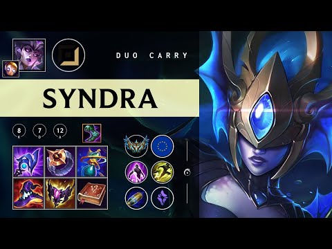 Syndra Carry vs Caitlyn - EUW Challenger Patch 26.01