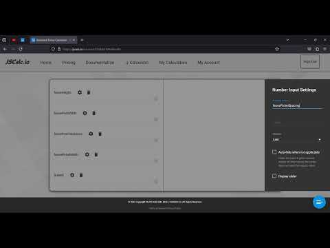 JSCalc Fence Calculator Calculator Demo - How To Create Custom Fence Calculator Calculator