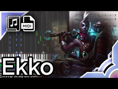 Ekko Theme - League of Legends (Synthesia Piano Tutorial)